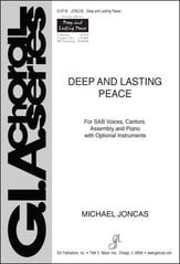 Deep and Lasting Peace SAB choral sheet music cover